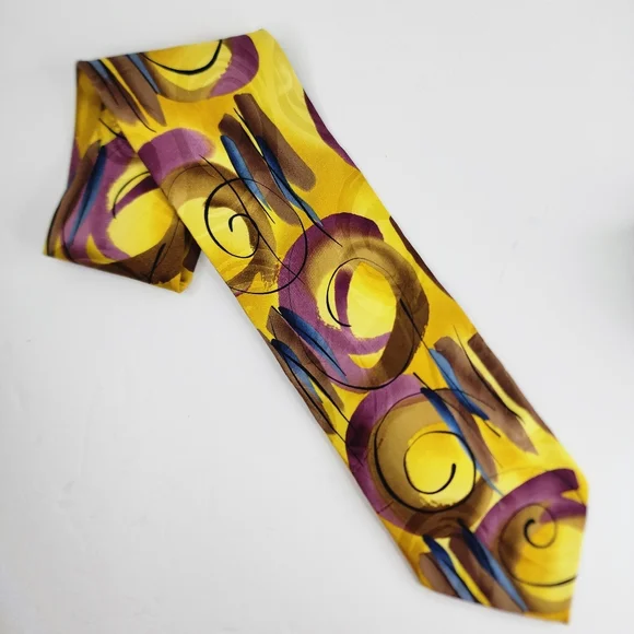 J. GARCIA South of the border Silk Tie. - Picture 2 of 5